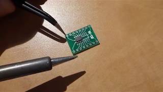 How to solder SMD ICs An actually useful tip for beginners [upl. by Em]