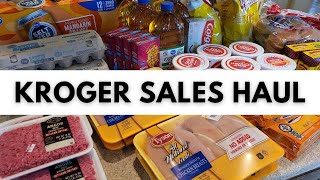 150 Weekly Grocery Haul to Kroger  Shopping This Weeks Kroger Deals [upl. by Norry]