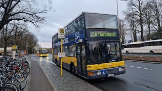 Bus Berlin  Mitfahrt im 218 von S Wannsee bis Pfaueninsel im MAN DN95 3045 [upl. by Garneau441]