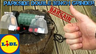 Bargain Lidl Parkside Bench Grinder and FlexiTool [upl. by Norvell266]