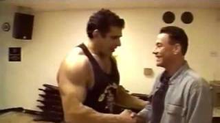 JeanClaude Van Damme amp Lou Ferrigno at Golds Gym [upl. by Koehler]