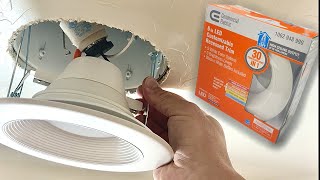 How To Replace LED Ceiling Down Lights with NEW Customizable Lights [upl. by Huxham]