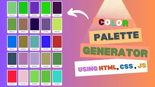 How to create Color Palette Generator using HTML CSS amp JS  IT World [upl. by Chivers]