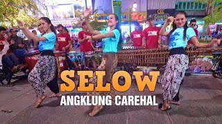 SELOW  Angklung Carehal ft Penari TRIO WIK WIK Seru Jogetnya  KETIPUNG BARU Angklung Malioboro [upl. by Aerua]