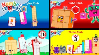 CLUBS Compilation 🤩  4 hours of Numberblocks full episodes  Maths for Kids  Learn to Count [upl. by Leahcimnhoj471]