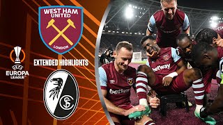 West Ham United vs SC Freiburg Extended Highlights  UEL Round of 16 2nd Leg  CBS Sports Golazo [upl. by Hukill]