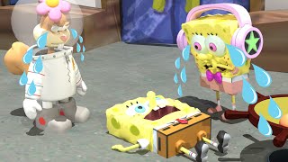 No Way SpongeBob please wake up Dont scare us Sad Story 3D SpongeBob Cartoon [upl. by Aeslahc]