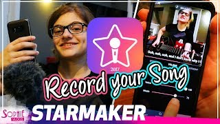 Starmaker  Karaoke App  How to Record Your First Song by Sophie Pecora [upl. by Hgielak]