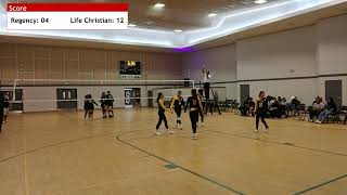 Set 2 Regency Christian vs Life Christian Academy Junior Varsity Girls Volleyball Match 4k [upl. by Bandeen104]