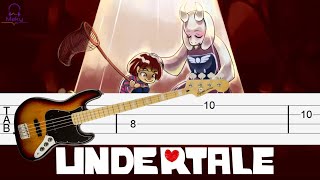 Undertale  Hopes And Dreams amp Save The World Bass Tabs Tutorial [upl. by Eninnaej]