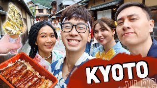 Ăn KEM DÁT VÀNG cơm lươn ở Kyoto  Chết cười ông Ninh mặc YUKATA [upl. by Ajit]