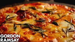 How to Make Margherita Pizza at Home  Gordon Ramsay [upl. by Simpkins498]