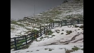 El espectáculo natural que provocó intensa granizada en Caldas [upl. by Assiran]