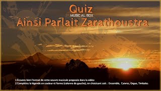 Zarathoustra Mini Quiz Maxi Music [upl. by Tychonn616]