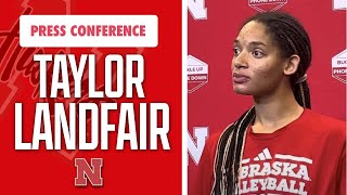 Nebraska volleyball OH Taylor Landfair talks growth as a Husker I Nebraska Volleyball I GBR [upl. by Messab730]