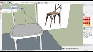 sketchup  THONET CHAIR [upl. by Goggin]