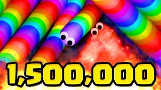 SLITHERIO 1500000 WORLD RECORD SPECIAL Slitherio Team Gameplay [upl. by Nowahs]