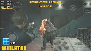 Winlator 50  Resident Evil 2 Remake  Last Boss MrX  Emulator Windows Android [upl. by Mungo]