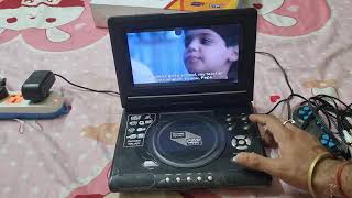 Rough Unbox Subtitled Portable Dvd Player with inbuilt CD MP3 TV USB  FM  GAMES  NOSTALGIA [upl. by Carlynn]