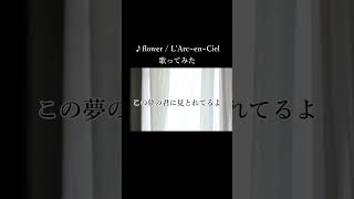 【女性ボーカル】flower  LArcenCiel【歌ってみた】 [upl. by Elleirad982]