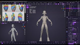 Sculpting 🗿in Blender Live 🔴 Hand Retopology  Realtime Process [upl. by Bowes]