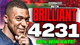 96 Win Rate  My BRILLIANT 4231 FM24 Beta Tactics [upl. by Kawasaki]