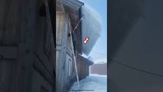 Shoveling Snow Demolished His House shortsvideo youtubeshort viralvideo [upl. by Kokaras]