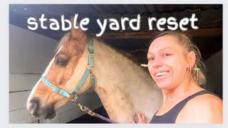 STABLE YARD RESET  Spend The Day At The Stables With Me  equestrian vlog [upl. by Hansen]