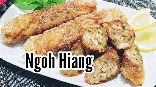 Singapore Ngoh HiangFive Spice Meat Roll  Ngoh Hiang Ayam [upl. by Tletski]