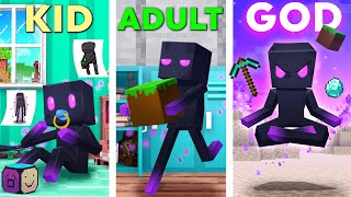 Growing Up As ENDERMAN In Minecraft [upl. by Nongim]