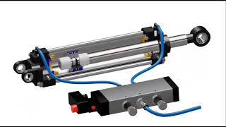 hydraulic cylinder explained with each parts name and working automation learn hydroelecteical [upl. by Kancler]