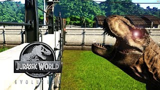 SE ESCAPAN LOS DINOSAURIOS CARNIVOROS GUARDA JURASSIC WORLD EVOLUTION [upl. by Also]