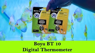 BOYU Submersible Digital Aquarium Thermometer BT10 Unboxing amp Review [upl. by Zeiger]