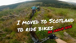 Ae Forest group ride  I moved to Scotland to ride bikes [upl. by Eniamrahs]