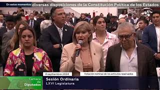 VOTACIÓN EN LO PARTICULAR  Dictamen de la reforma del PoderJudicial [upl. by Ennaeus]