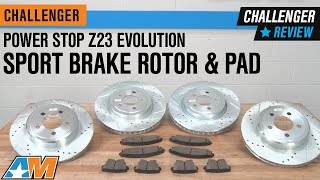 20092019 Challenger RT SE amp SXT Power Stop Z23 Evolution Sport Brake Rotor amp Pad Review [upl. by Alur]