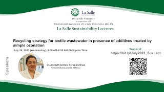 Recycling strategy for textile wastewater in presence of additives treated by simple ozonation [upl. by Micheline]