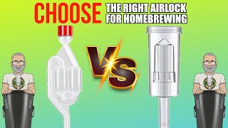 Airlocks S Type VS 3 Piece Choosing The Right Airlock For HomeBrewing [upl. by Gurias]