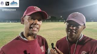 Coaches of Maties have a quick chat post match [upl. by Cressler]