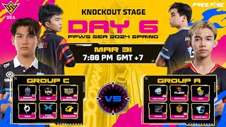 EN FFWS SEA Spring 2024  Knockout Stage  Day 6 [upl. by Ardnuahsal]