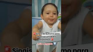 SINAIS DE AUTISMO INFANTIL Para Observar em Bebês Pequenos [upl. by Sihunn]