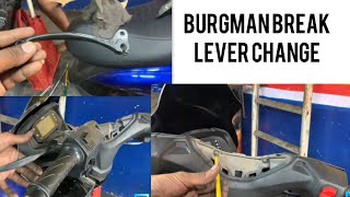 burgman brake lever changeburgman trending [upl. by Atirys956]