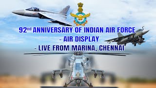 92nd Anniversary of INDIAN AIRFORCE atmanirbharbharat on 06102024  Chennai Marina Beach [upl. by Garlaand]