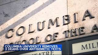 3 Columbia University administrators removed from posts over alleged antisemitic text messages [upl. by Nyraf]