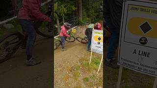 Who’s done this before 🙋‍♂️❌ ALine CLOSED at Whistler Bike Park mtb whistler shorts [upl. by Atik28]