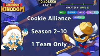 Cookie Alliance Season 210 One Team Only  Cookie Run Kingdom [upl. by Marcelle994]