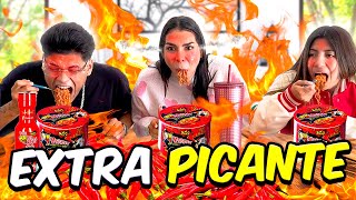 Probamos el ramen más picante del mundo 🌶️🥵 Francisco terminó en el hospital  Cecia Loaiza [upl. by Notlil]