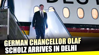 Live German Chancellor Olaf Scholz in India to attend 7th IGC  India Germany [upl. by Tuorah]