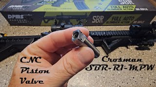 Crosman DPMS SBR R1 MPW  Official Custon CNC Prototype Piston Valve [upl. by Sabina410]