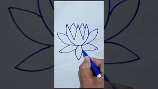 How to draw a Waterlily🙂waterlily [upl. by Sokram]